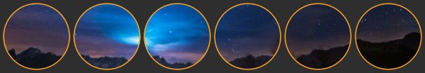 The magic starry sky